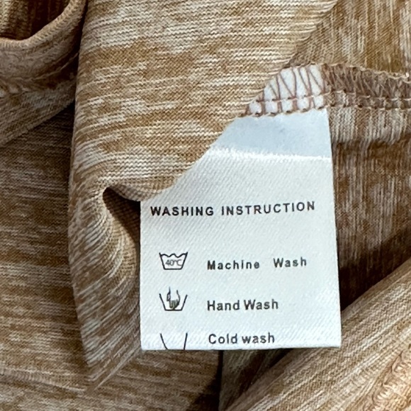 Men’s MYANM Vogue Brand Large Henley Long Sleeve T-Shirt Top Tee Gold Stretch - Picture 9 of 10